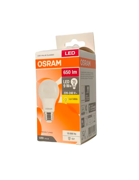 Lamp Led - Osram-  Value Classic A 9w/830 E27